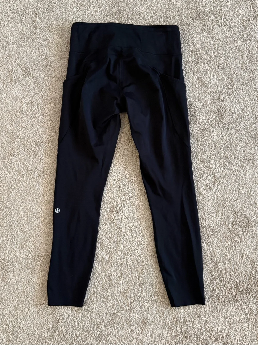 Lululemon Fast & Free 7/8 Tight II Black Nulux 25” High Rise Run Leggings SZ 8
